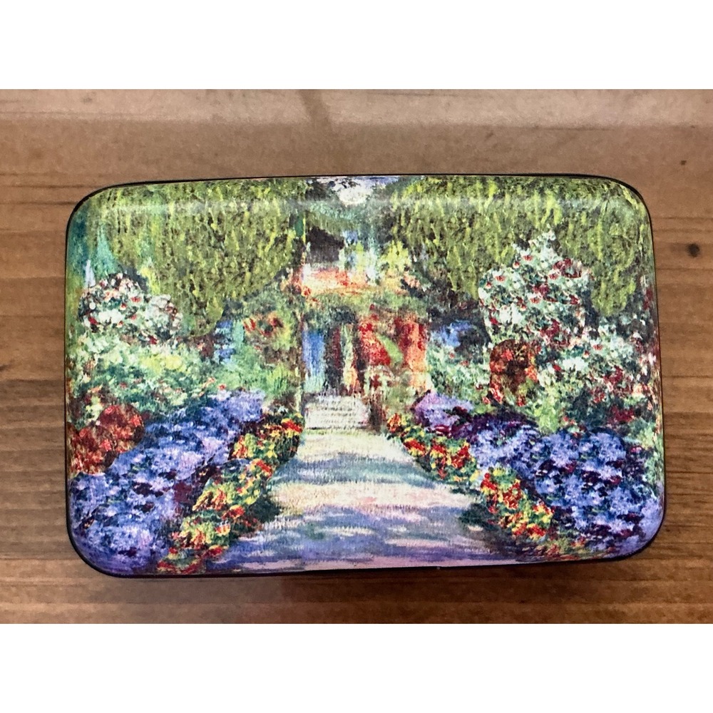 Armored‎ Wallet Monarque Monet Garden RFID Hard Shell Card Case 7135
